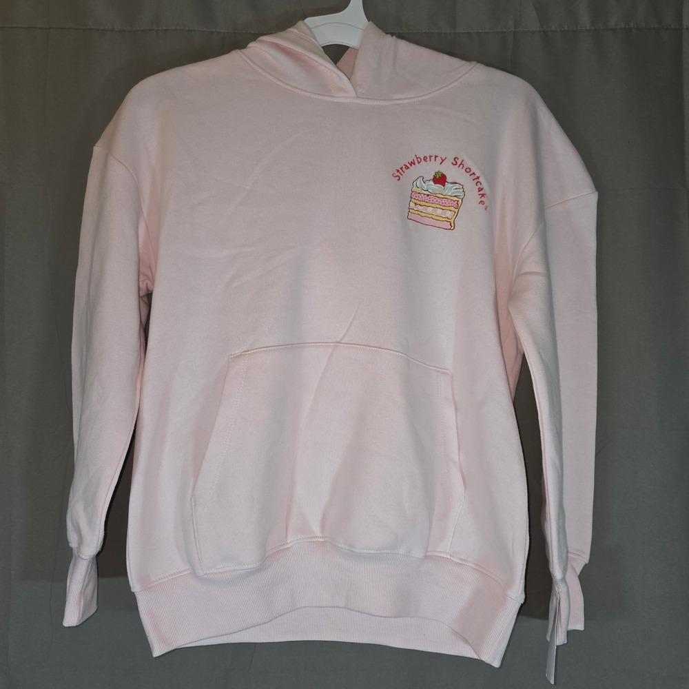 Strawberry Shortcake Girls Pink Graphic Hoodie Sweatshirt XL 14 T004733001